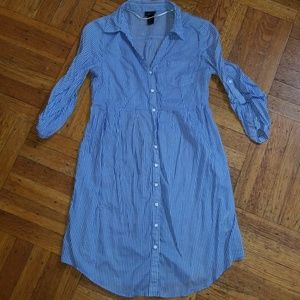 H&M Blue Striped Dress